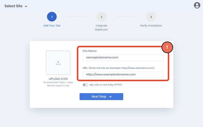 Webpushr Manual Integration