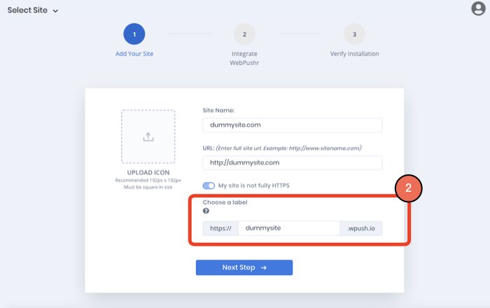 Webpushr Manual Integration
